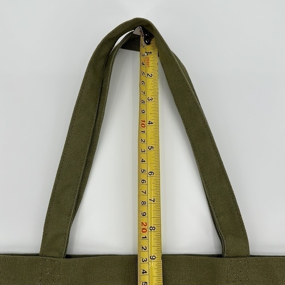 Kevin.Murphy Army Green Canvas Tote Bag Shopper - Picture 7 of 7